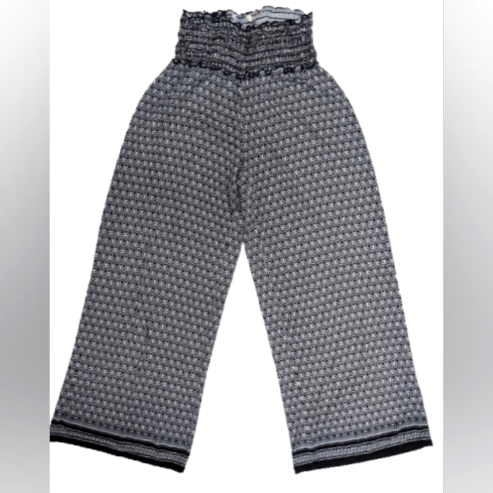 Max Studios floral wide legs jersey pants